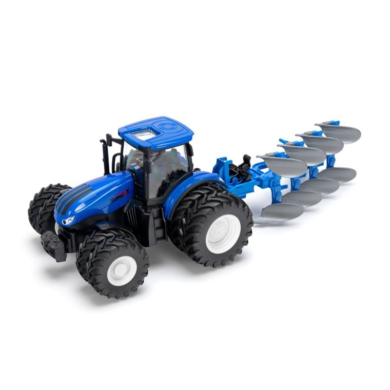 Tractor with double wheels and flip plow RC RTR 1:24