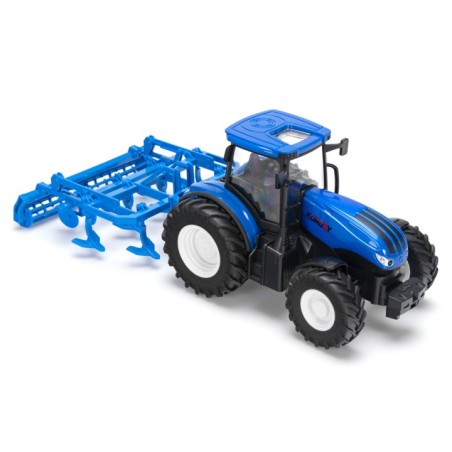 Traktor med markhyvel RC RTR 1:24