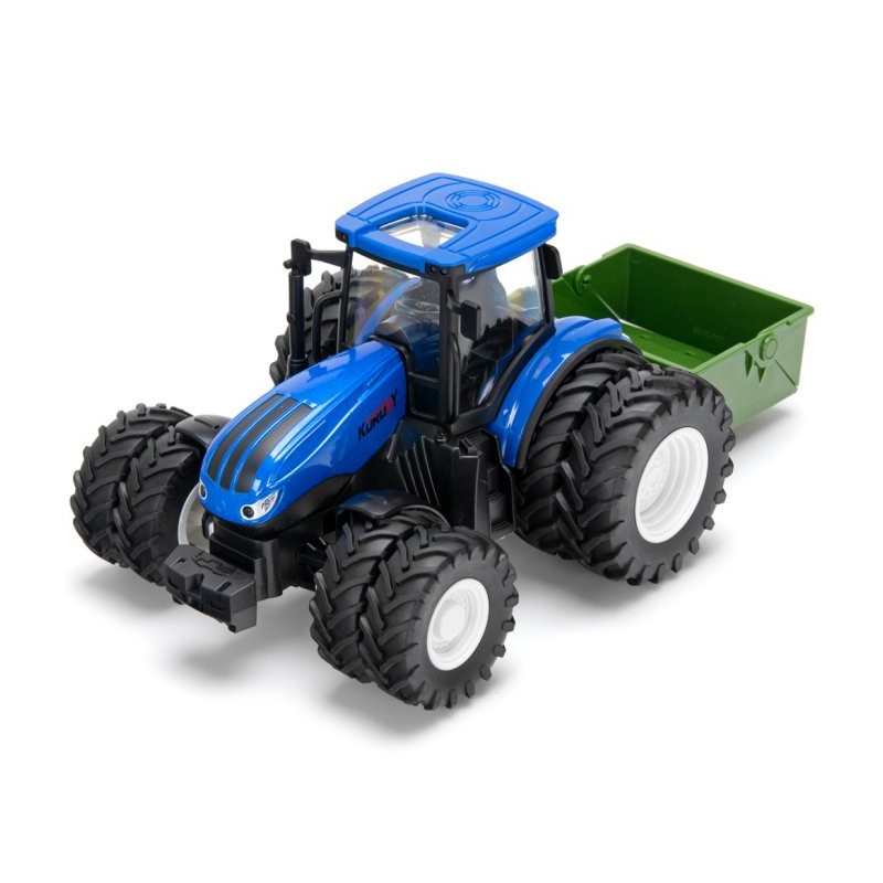 Tractor with double wheels and tilt bucket RC RTR 1:24