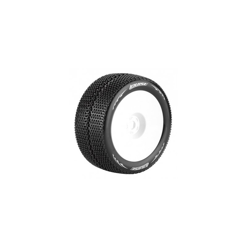 Tires & Wheels T-TURBO 1/8 Truggy Soft White 0-Offset (2)