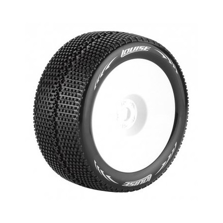 Tires & Wheels T-TURBO 1/8 Truggy Soft White 0-Offset (2)