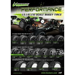 Däck & Fälg B-PIRATE 1/8 Buggy Soft Vit (2)