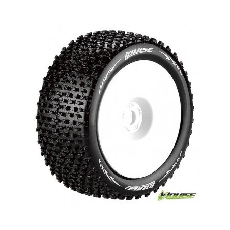 Tires & Wheels  T-PIRATE 1/8 Truggy Soft White 0-Offset (2)