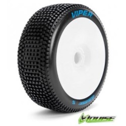 Däck & Fälg B-VIPER 1/8 Buggy Soft Vit (2)