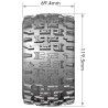 Tires & Wheels MT-PIONEER 1/10 Soft (Removable 12, 14 & 17mm Hex) (2)