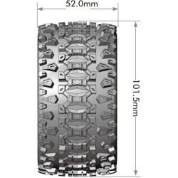 Tires & Wheels ST-UPHILL 1/10 Soft (Removable 12, 14 & 17mm Hex) (2)