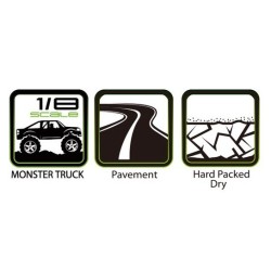 Tires & Wheels MT-ROCKET 3,8" Sport (Removable 17mm Hex 0" & 1/2" Offset) (2)