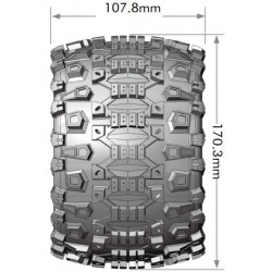 Tires & Wheels MT-UPHILL 3,8" Sport (Removable 17mm Hex 0" & 1/2" Offset) (2)