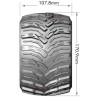 Tires & Wheels MT-CYCLONE 3,8" Sport (Removable 17mm Hex 0" & 1/2" Offset) (2)