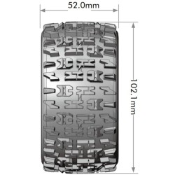 Tires & Wheels ST-PIONEER 1/10 Soft (Removable 12, 14 & 17mm Hex) (2)