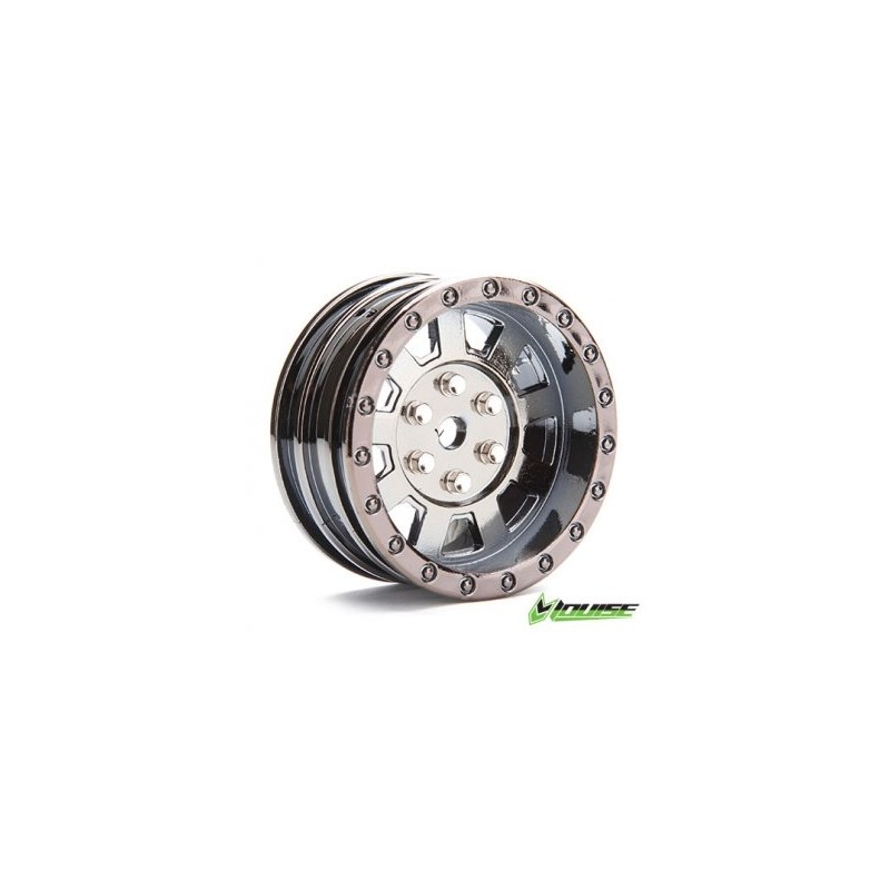 Wheel Crawler 1.9" Black Chrome (2)