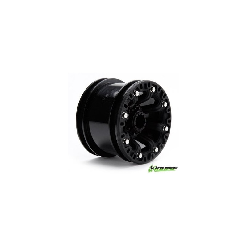 Wheel Crawler 2.2" Black (2)
