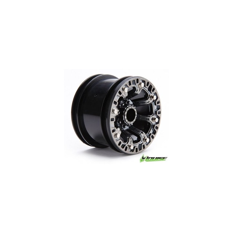 Wheel Crawler 2.2" Black Chrome (2)