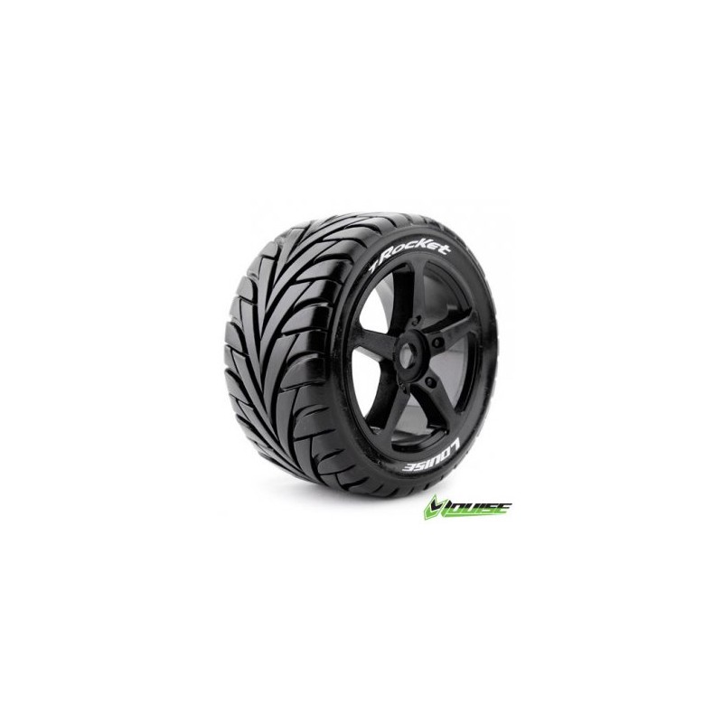 Däck & Fälg T-ROCKET 1/8 Truggy Soft Black (2)