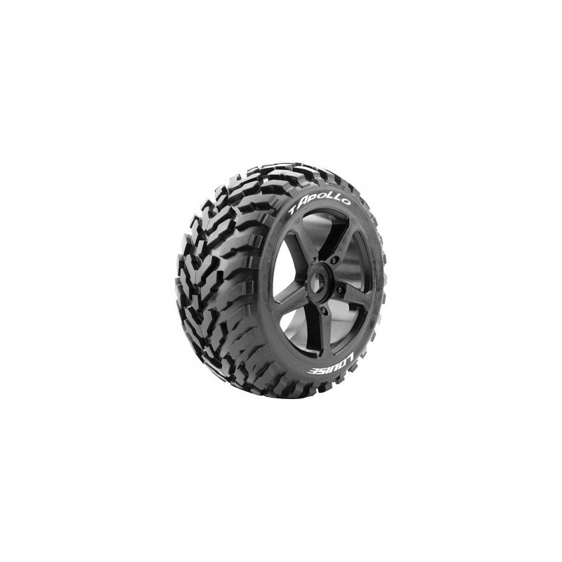 Tires & Wheels T-APOLLO 1/8 Truggy Soft Black (2)