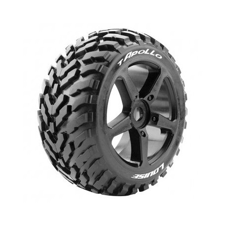 Tires & Wheels T-APOLLO 1/8 Truggy Soft Black (2)