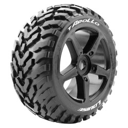 Tires & Wheels T-APOLLO 1/8 Truggy Soft Black (2)
