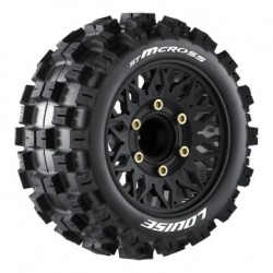 Tires & Wheels ST-MCROSS 1/10 Soft (Removable 12, 14 & 17mm Hex) (2)