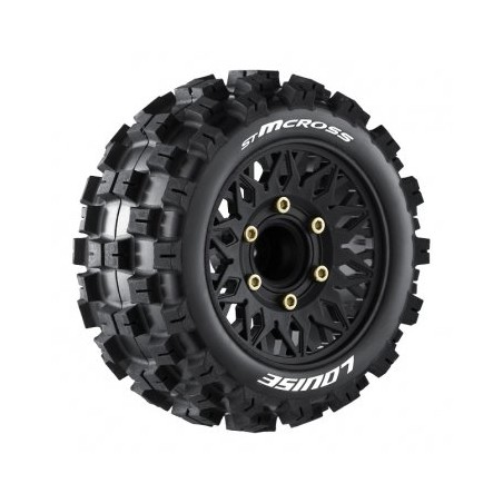 Däck & Fälg ST-MCROSS 1/10 Soft (Lös 12, 14 & 17mm Hex) (2)