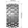 Däck & Fälg ST-MCROSS 1/10 Soft (Lös 12, 14 & 17mm Hex) (2)