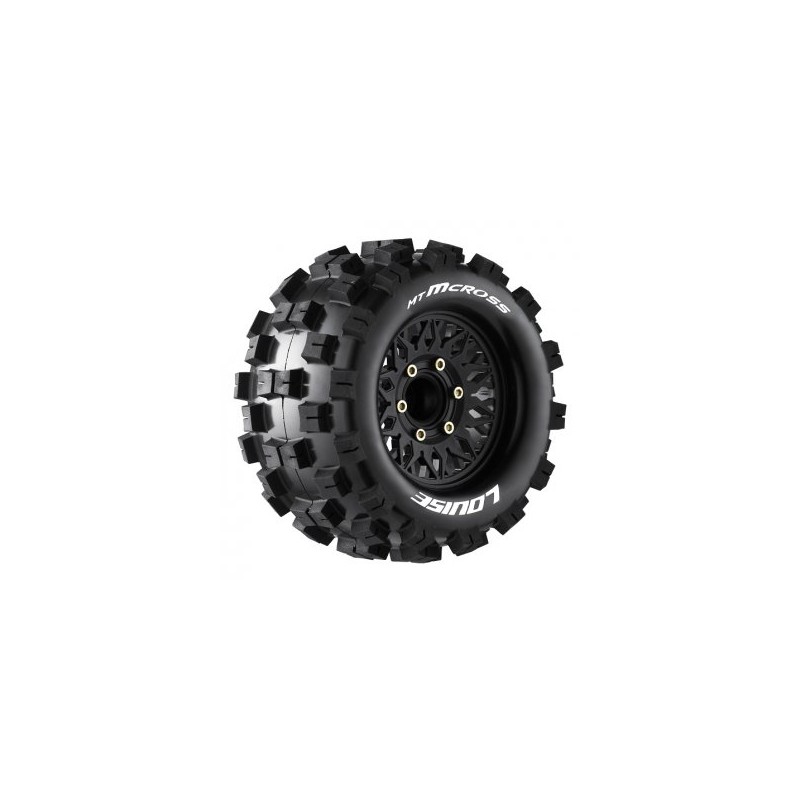 Däck & Fälg MT-MCROSS 1/10 Soft (Lös 12, 14 & 17mm Hex) (2)