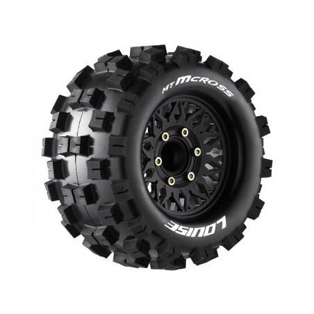 Däck & Fälg MT-MCROSS 1/10 Soft (Lös 12, 14 & 17mm Hex) (2)
