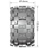 Däck & Fälg MT-MCROSS 1/10 Soft (Lös 12, 14 & 17mm Hex) (2)