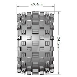 Tires & Wheels MT-ROCK 1/10 Soft (Removable 12, 14 & 17mm Hex) (2)