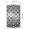 Tires & Wheels MT-ROCK 1/10 Soft (Removable 12, 14 & 17mm Hex) (2)