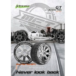 Tires & Wheels GT-TARMAC 1/8 GT Soft (MFT) Black Chrome (2)