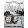 Tires & Wheels GT-TARMAC 1/8 GT Soft (MFT) Black Chrome (2)