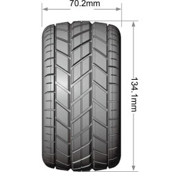 Tires & Wheels MT-ROCKET 1/10 MAXX Soft MFT (Removable 12, 14 & 17mm Hex) (2)