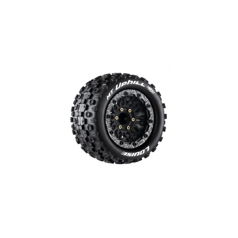 Däck & Fälg MT-UPHILL 1/10 MAXX Soft MFT (Lös 12, 14 & 17mm Hex) (2)