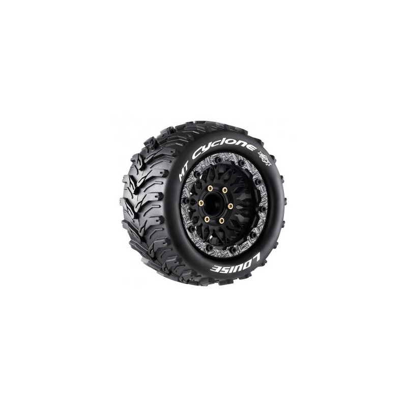 Tires & Wheels MT-CYCLONE 1/10 MAXX Soft MFT (Removable 12, 14 & 17mm Hex) (2)