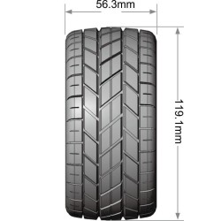 Tires & Wheels ST-ROCKET 1/10 Soft MFT (Removable 12, 14 & 17mm Hex) (2)