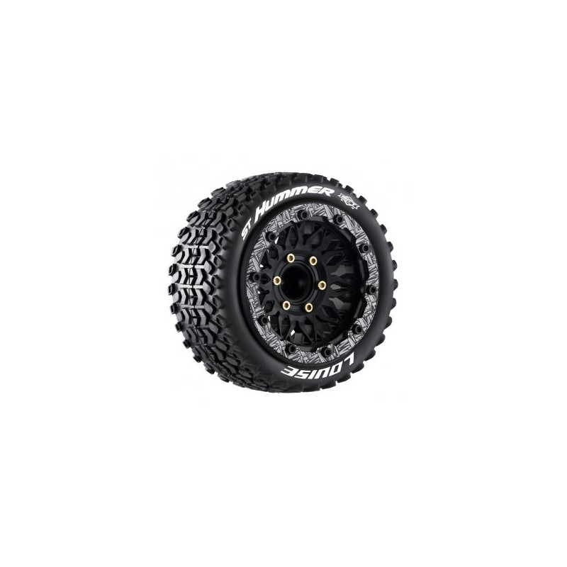 Däck & Fälg ST-HUMMER 1/10 Soft MFT (Lös 12, 14 & 17mm Hex) (2)