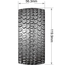 Däck & Fälg ST-HUMMER 1/10 Soft MFT (Lös 12, 14 & 17mm Hex) (2)