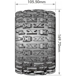 Tires & Wheels MT-PIONEER 3,8" Sport MFT (Removable 17mm Hex 0" & 1/2" Offset) (2)