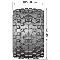 Tires & Wheels MT-UPHILL 3,8" Sport MFT (Removable 17mm Hex 0" & 1/2" Offset) (2)