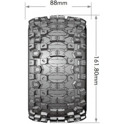 Däck & Fälg ST-UPHILL 3,8" Sport MFT (Lös 17mm Hex 0" & 1/2" Offset) (2)