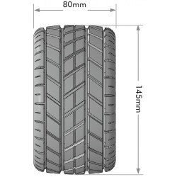 Tires & Wheels MT-ROCKET Speed 3,8" (Removable Hex 0" & 1/2" Offset) Soft MFT (2)