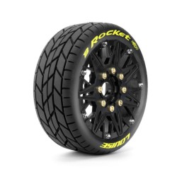 Däck & Fälg B-ROCKET 1/8 Buggy Soft MFT (Lös 17mm Hex 0" & 1/2" Offset) (2)