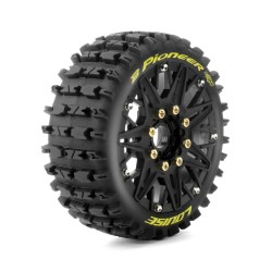 Däck & Fälg B-PIONEER 1/8 Buggy Soft MFT (Lös 17mm Hex 0" & 1/2" Offset) (2)