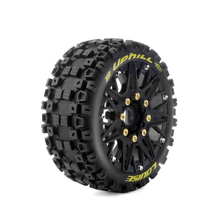 Däck & Fälg B-UPHILL 1/8 Buggy Soft MFT (Lös 17mm Hex 0" & 1/2" Offset) (2)