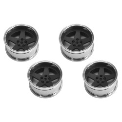 Wheels Drift 5-Spoke Matte Black (2,4,6,8mm Offset) 12mm Hex (4)