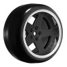 Tires & Wheels Drift / 5-Spoke Matte Black (2,4,6,8mm Offset) 12mm Hex (4)
