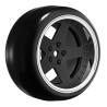 Tires & Wheels Drift / 5-Spoke Matte Black (2,4,6,8mm Offset) 12mm Hex (4)
