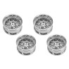 Wheels Drift 14-Spoke Matte Silver (2,4,6,8mm Offset) 12mm Hex (4)
