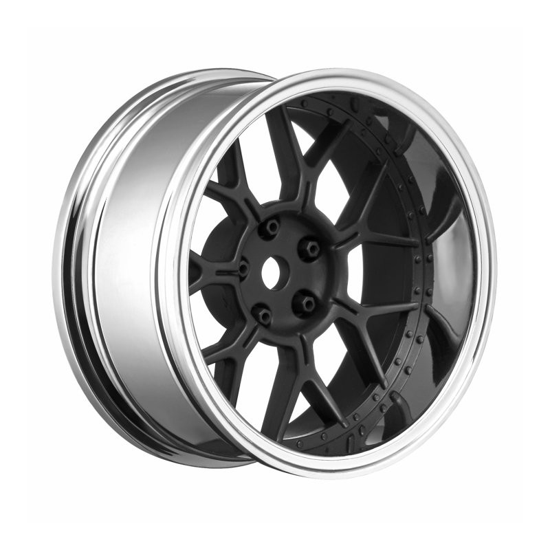 Wheels Drift 14-Spoke Matte Black (2,4,6,8mm Offset) 12mm Hex (4)
