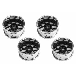 Wheels Drift 14-Spoke Matte Black (2,4,6,8mm Offset) 12mm Hex (4)